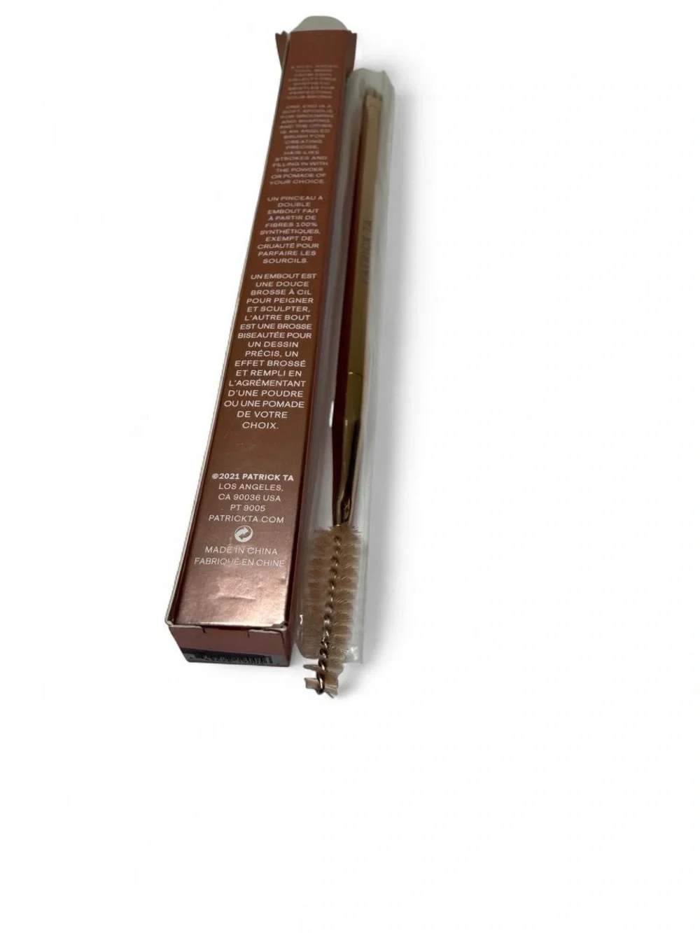 PATRICK TA-Brow Dual Ended Brow Brush-NIB